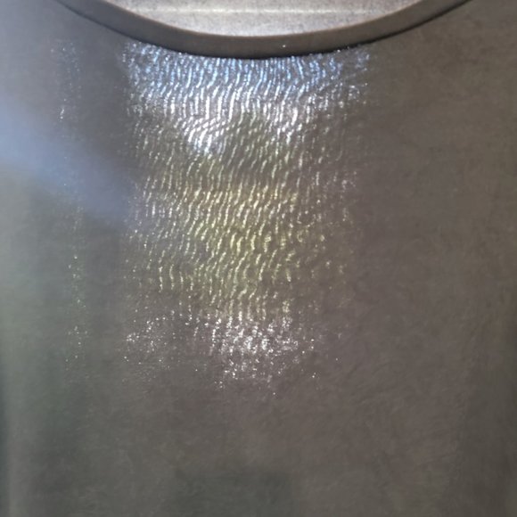 Black Semi-Translucent Boat Neck Shirt - 2x - Picture 3 of 3